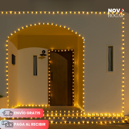 SparkJoy™ Cadeneta de 100 Metros de Luces Navideñas