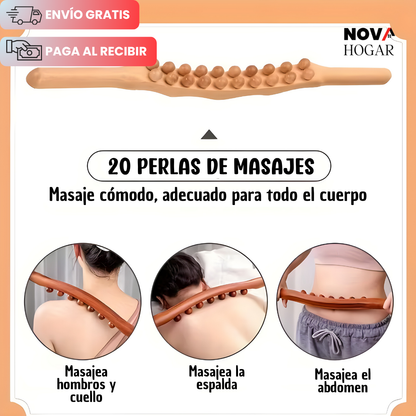 WoodSculpt™ Rodillo GuaSha Masajeador Corporal