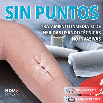 MedZip™ Pack x8 Parche de Sutura Adhesiva para Heridas