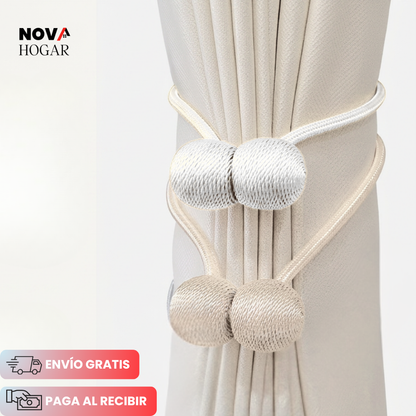 2x1 BohoLuxe™ Elegantes Sujetadores Magnéticos para Cortinas