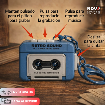 RetroEcho™ Mini Grabadora Para Mensajes Especiales