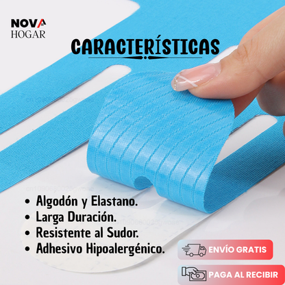 Pack X10 FlexiKnee™ Cinta Kinesiológica Precortada