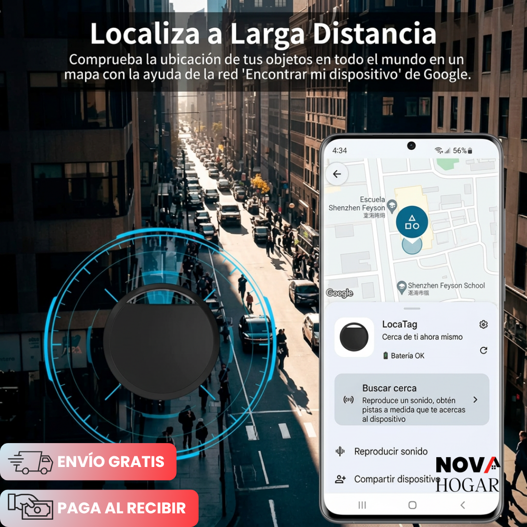 FindTag™ Localizador Inteligente GPS para IOS o Andoid