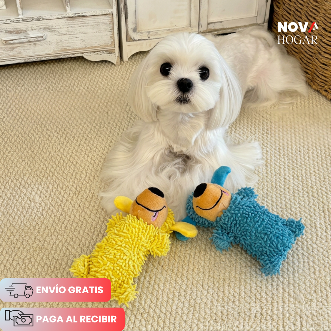 SqueakPlay™ Juguete para Morder que Limpia los Dientes para Perros