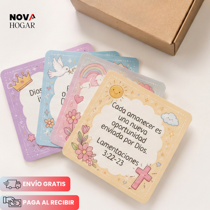 DivineNotes™ 100 Tarjetas Con Frases Divinas De Esperanza Y Luz