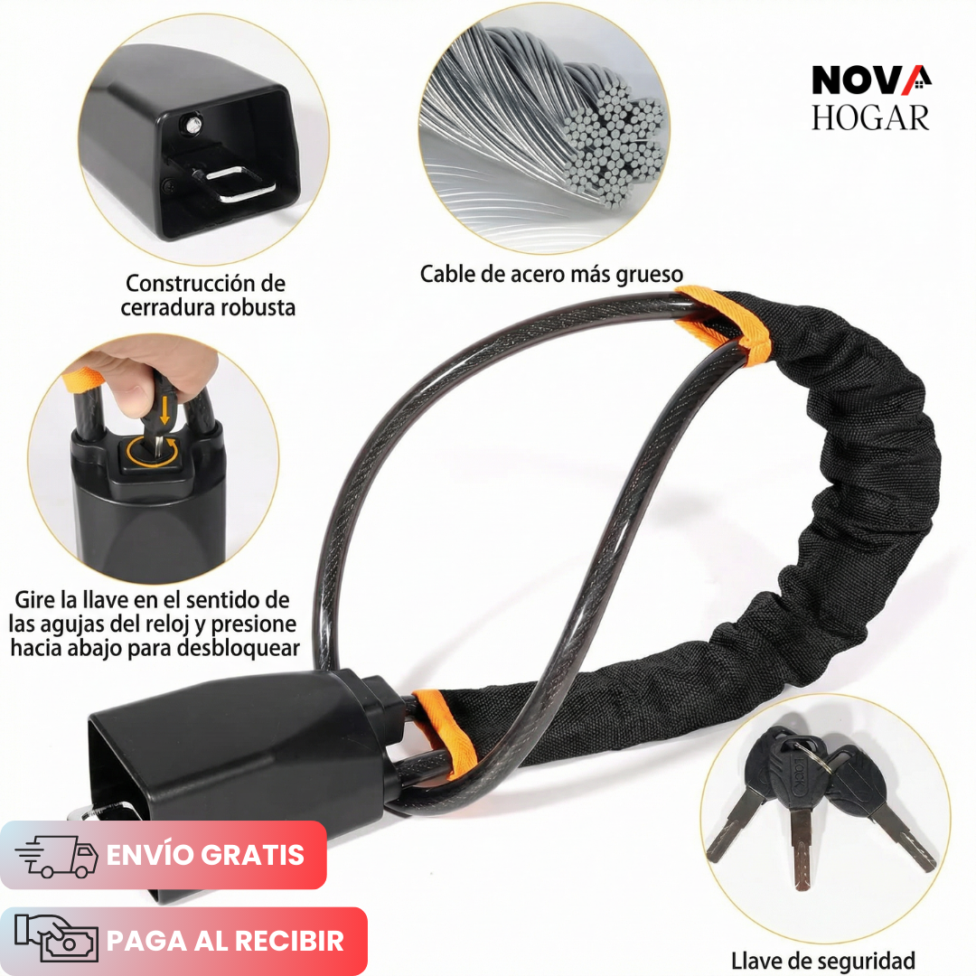SafeSteer™ Candado De Seguridad Para Volante