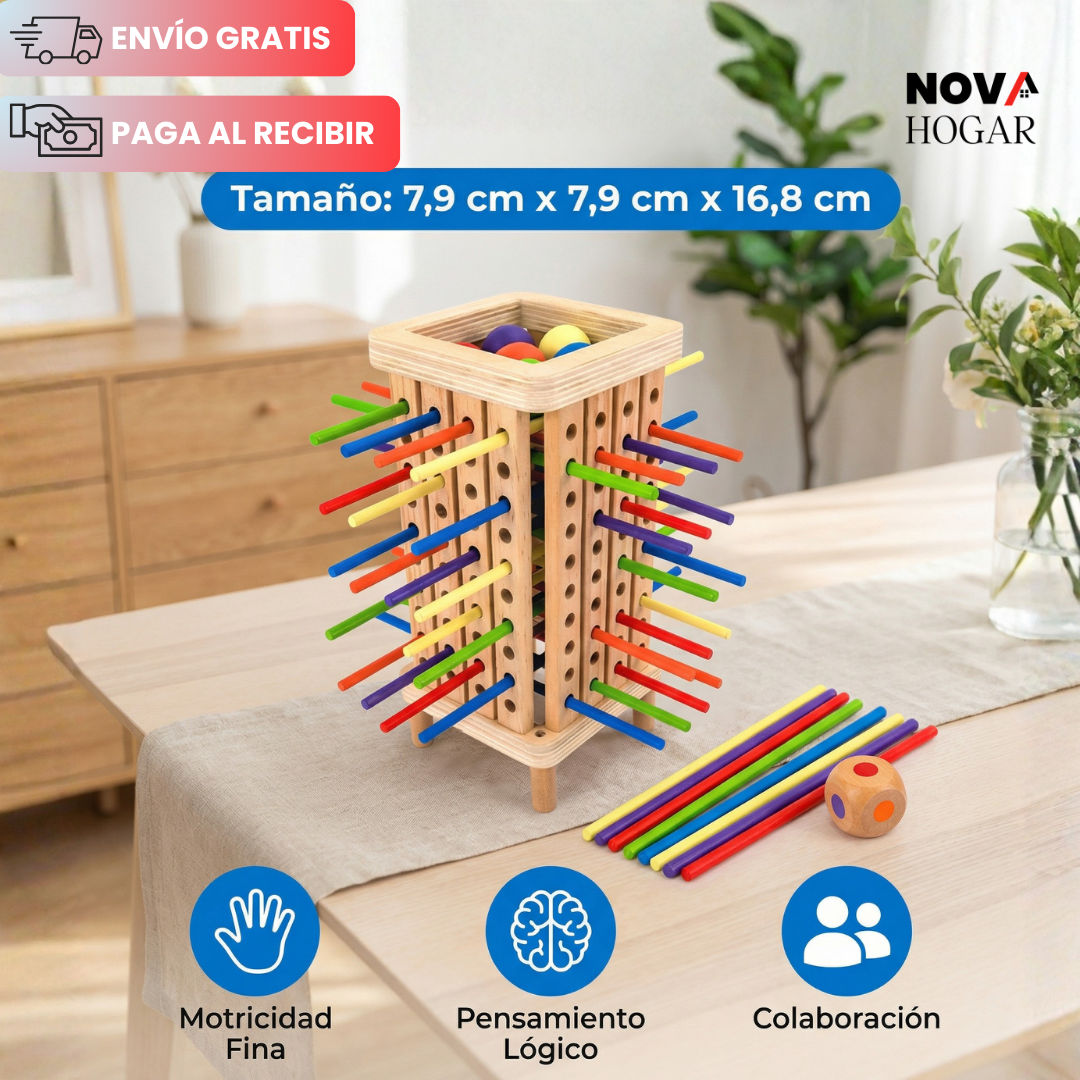 TumbleTower™ Juego de Madera Educativo para Niños