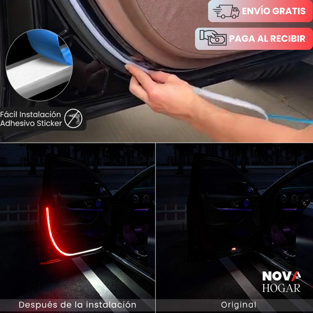 AuraGlow™ Tira LED Ambiental para Vehículos