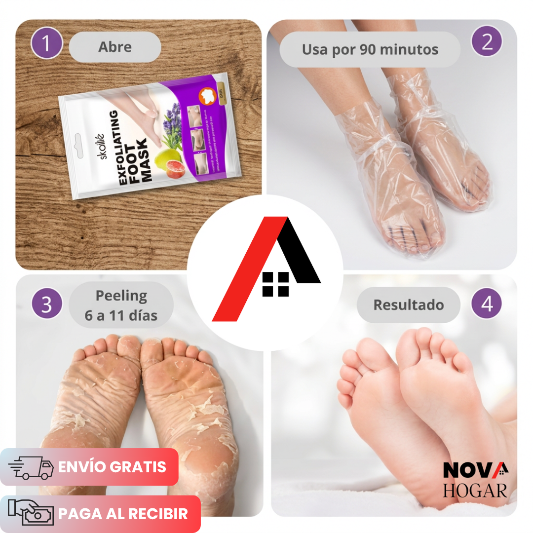 2x1 NaturePeel™ Mascarilla Exfoliante De Pies