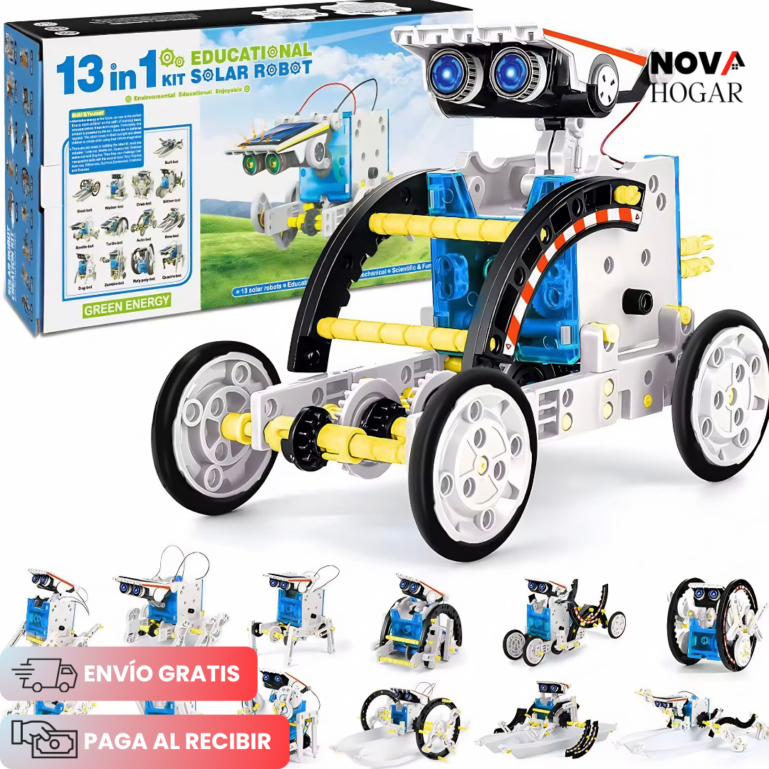 SolarBots™ Set de Robot Solar Educativo 13 en 1