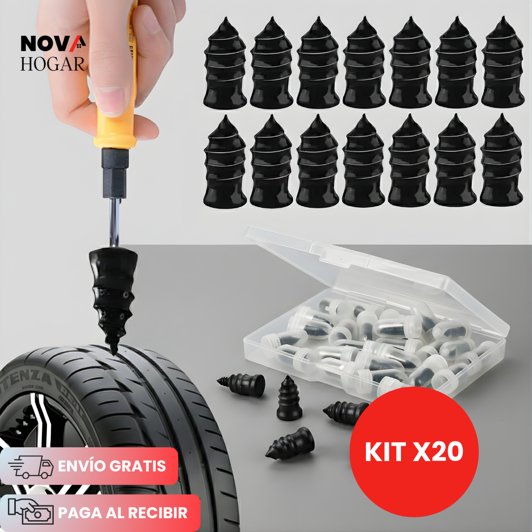 QuickSeal™ Kit x20 Tornillos Autosellantes para Pinchazos