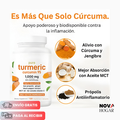 Turmeric™ Extracto de Cúrcuma Antiinflamatoria 120 Capsulas
