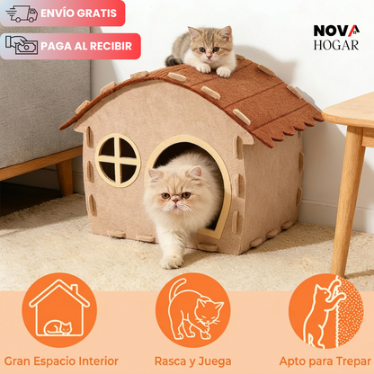 PetHaven™ Cabaña Confortable para Mascotas