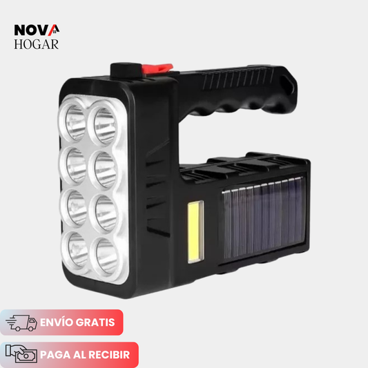 SolaLux™ Linterna Multifunción con Carga Solar y USB
