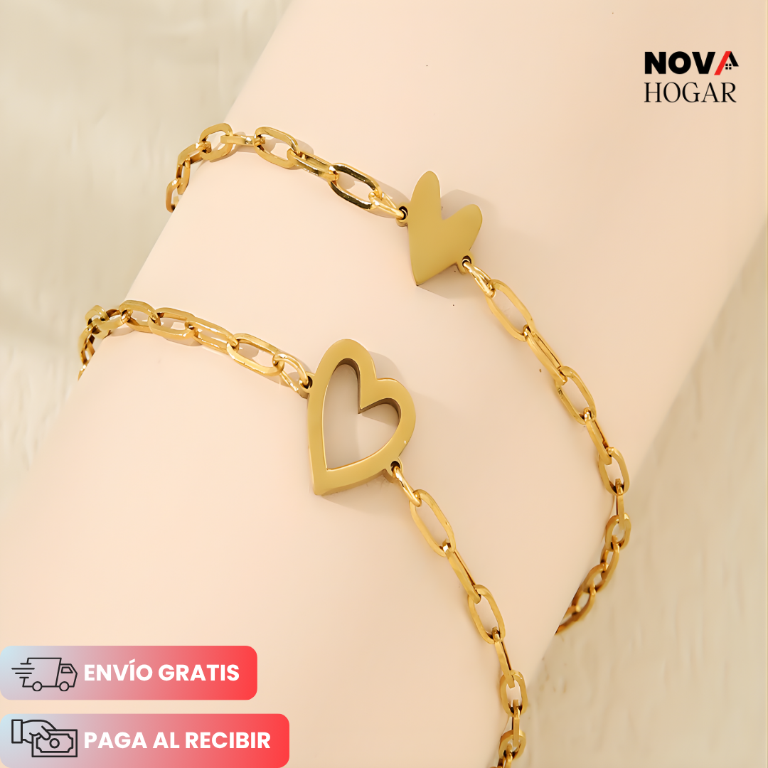 HeartLink™ Pulsera para Madre e Hija Conectadas