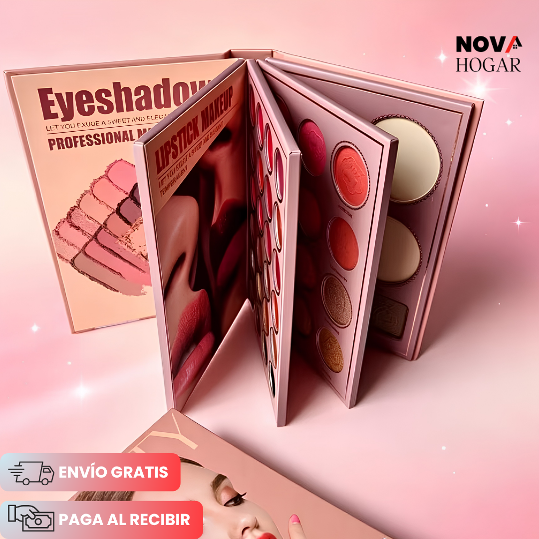 GlamourBook™ Paleta Multifuncional De Maquillaje Profesional