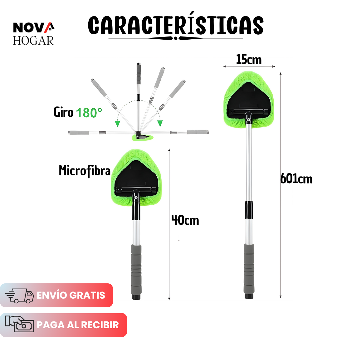 ClearDrive™ Limpia Parabrisas Extensible de Microfibra