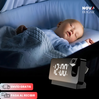 ClearTime™ Reloj Proyector Con Pantalla LED Grande