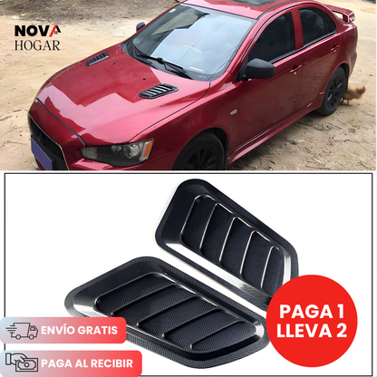 2x1 TurboFlow™ Ventilación Decorativa Para Capó de Carro