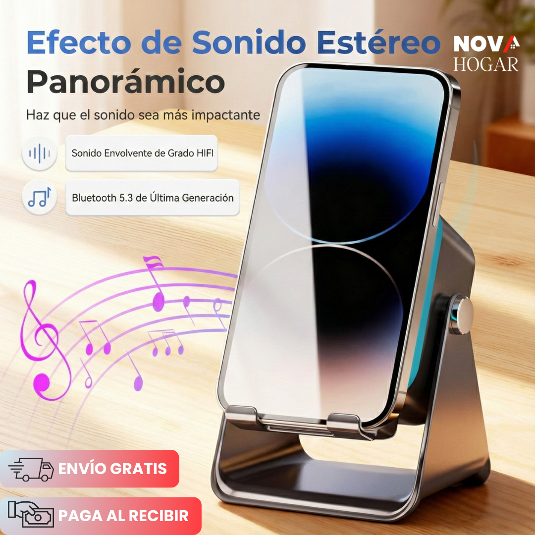 VibeStation™ Altavoz de Inducción Inalámbrico Bluetooth 5 en 1