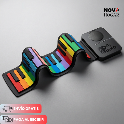 RollNPlay™ Teclado Musical Enrollable para Niños