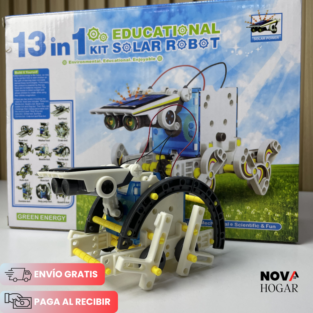 SolarBots™ Set de Robot Solar Educativo 13 en 1