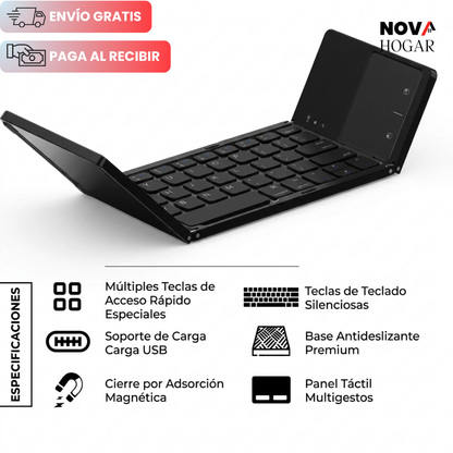 FlexType™ Teclado Plegable e Inalámbrico con Panel Táctil