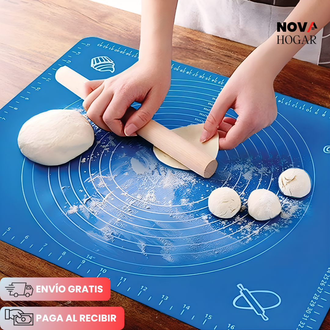 2x1 BakePad™ Alfombrilla Antiadherente para Amasado 40x50cm