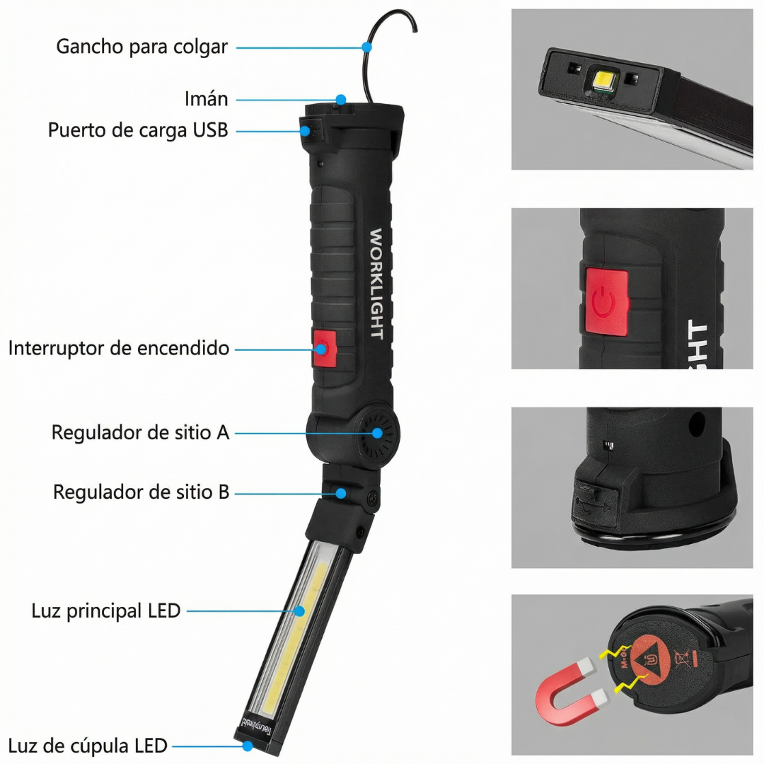 NovaTorch™ Linterna Magnética 360° Multiusos