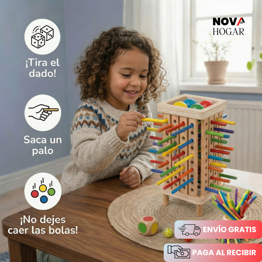 TumbleTower™ Juego de Madera Educativo para Niños