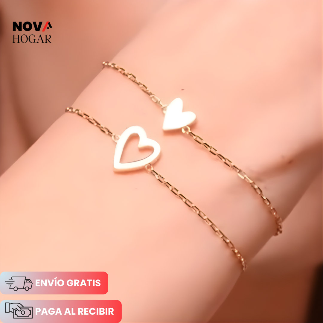 HeartLink™ Pulsera para Madre e Hija Conectadas