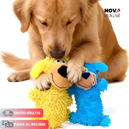 SqueakPlay™ Juguete para Morder que Limpia los Dientes para Perros