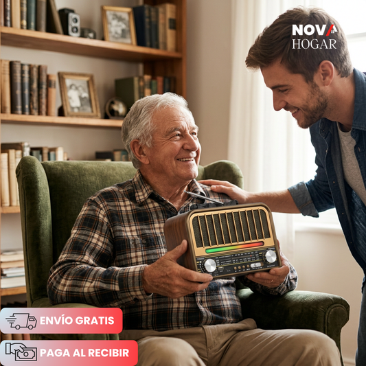 GoldenAge™ Radio Parlante Vintage Con Bluetooth