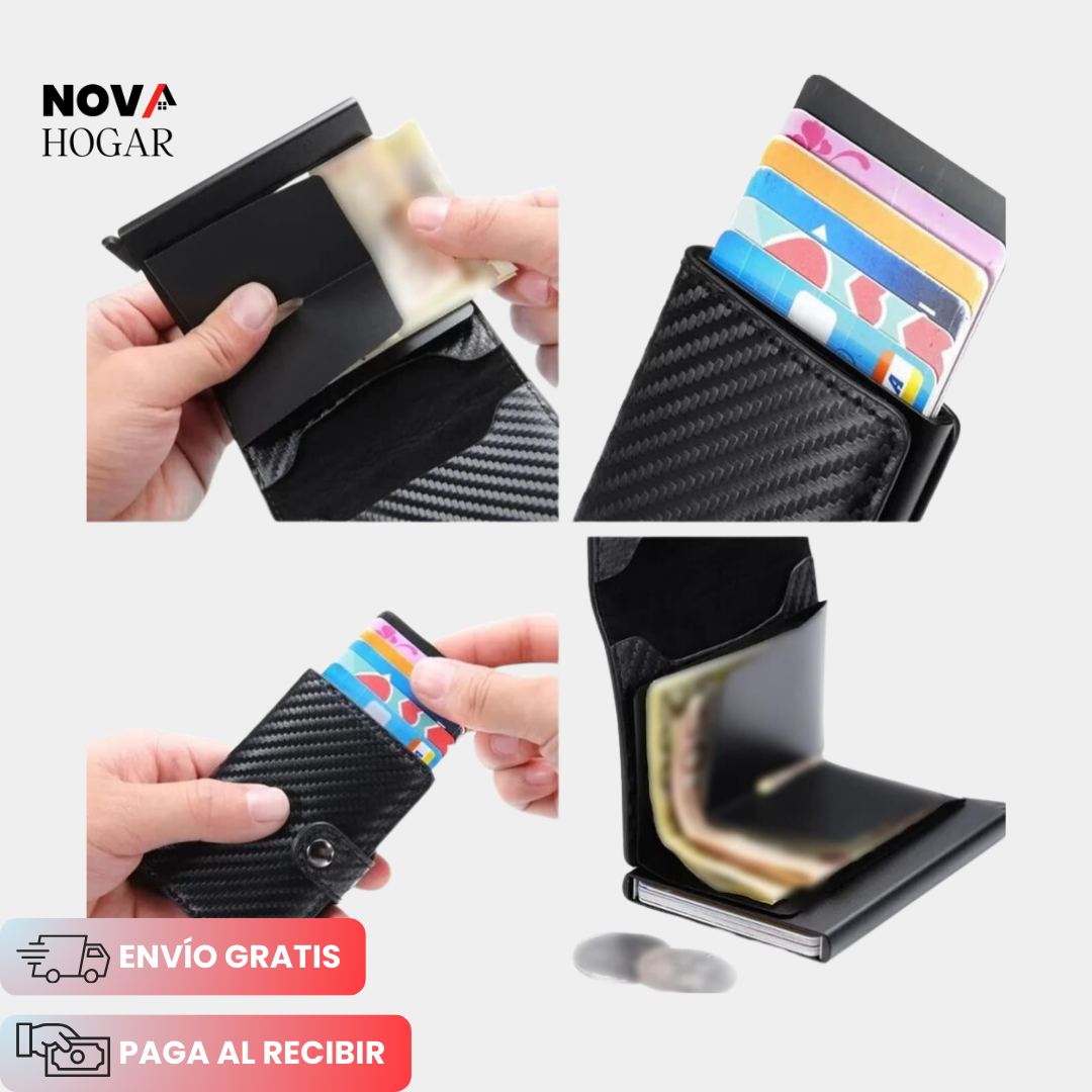 StealthCard™ Billetera Ultra-Delgada con Protección de Tarjetas RFID