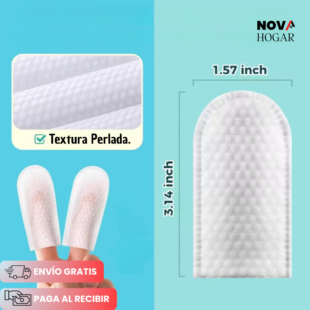 FreshBite™ Pack x50 Toallitas de Limpieza Dentales para Mascotas