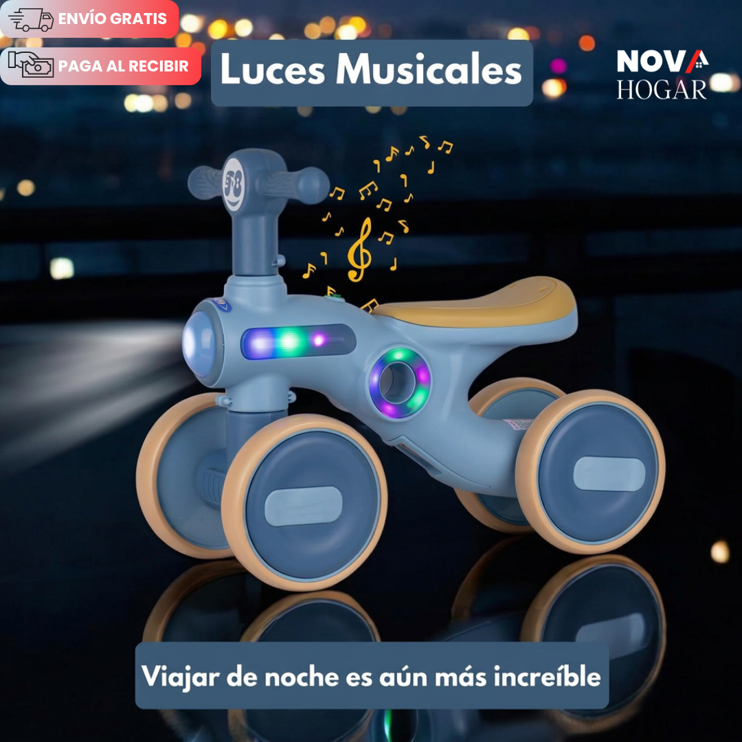 GlowRide™ Bicicleta de Equilibrio Musical Con Luces