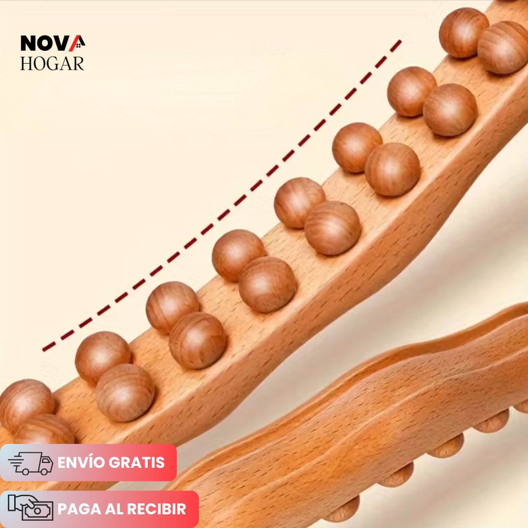 WoodSculpt™ Rodillo GuaSha Masajeador Corporal