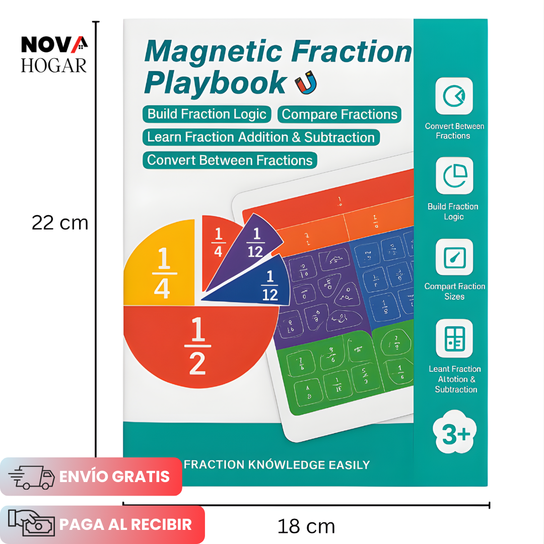 MathSlicer™ Libro Magnético de Matemáticas Didácticas