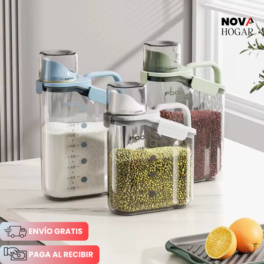 Pack x3 FreshVault™ Contenedor Hermético con Dispensador