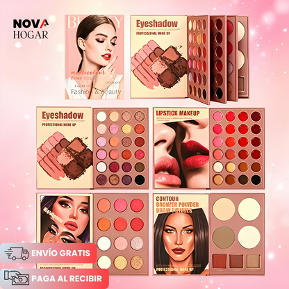 GlamourBook™ Paleta Multifuncional De Maquillaje Profesional