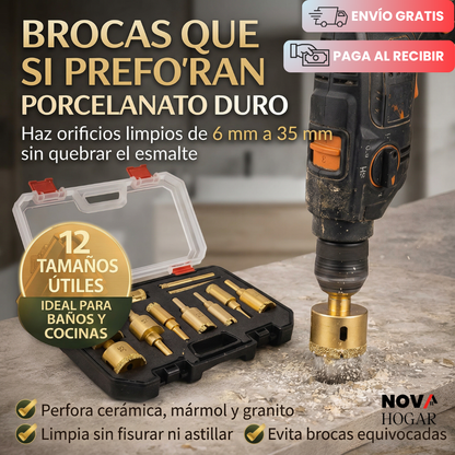 SureDrill™ Kit Profesional De Brocas Diamantadas