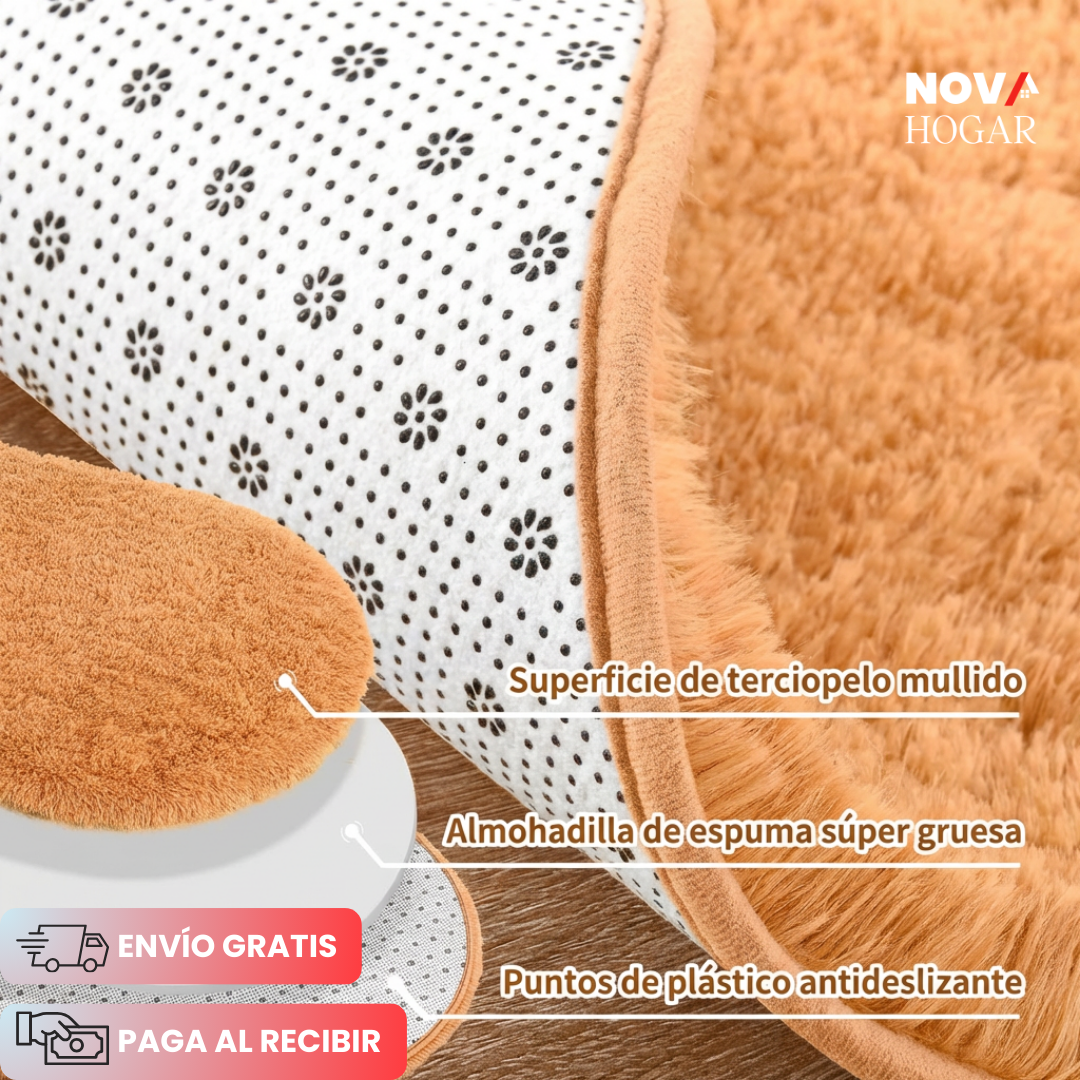 2x1 CloudOval™ Alfombra Esponjosa para Pie de Cama