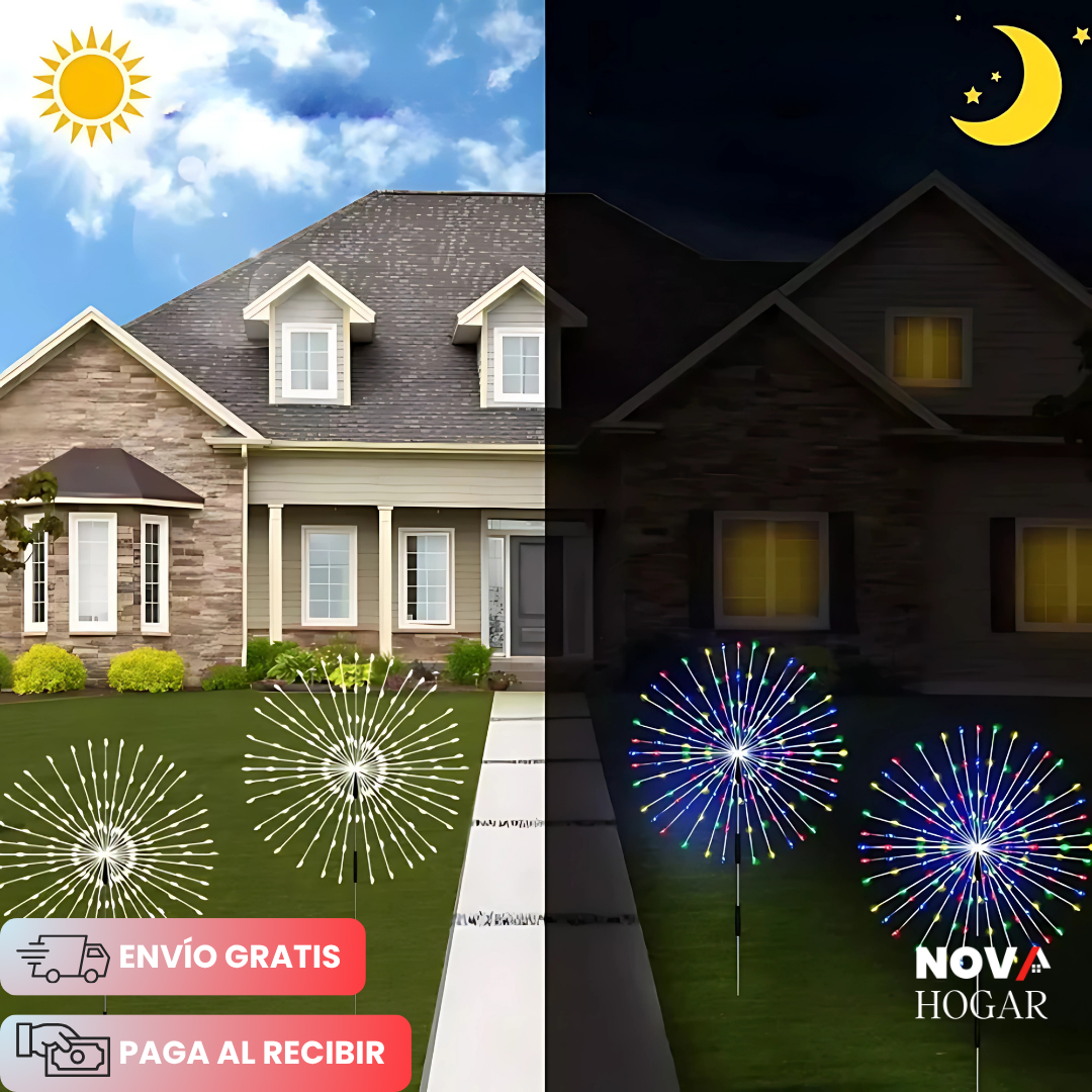 2x1 StarBloom™ Luces Solares de Fuegos Artificiales