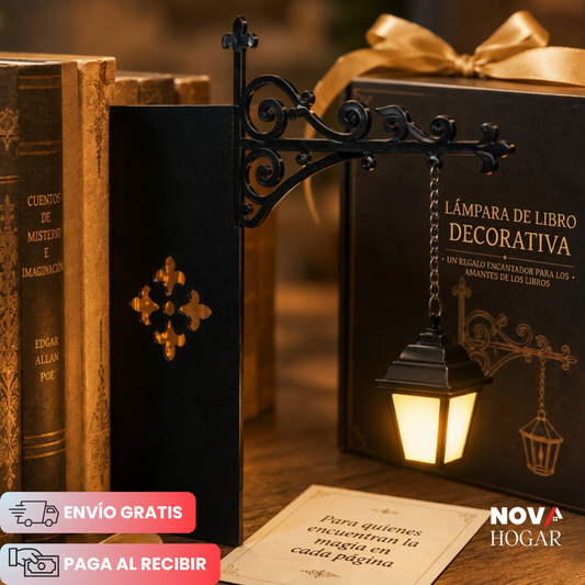 LitShelf™ Faro Decorativo de Biblioteca Retro