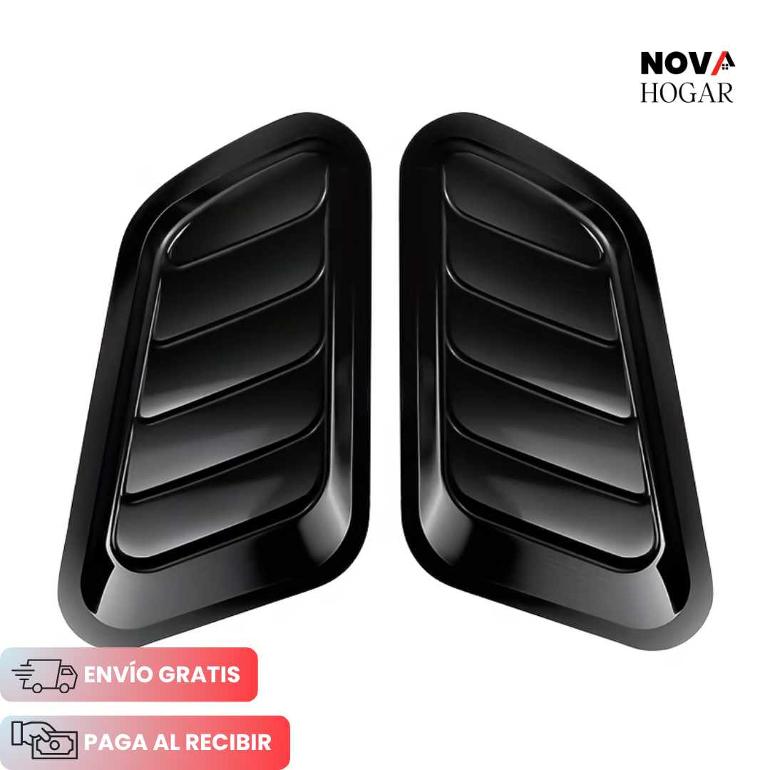 2x1 TurboFlow™ Ventilación Decorativa Para Capó de Carro