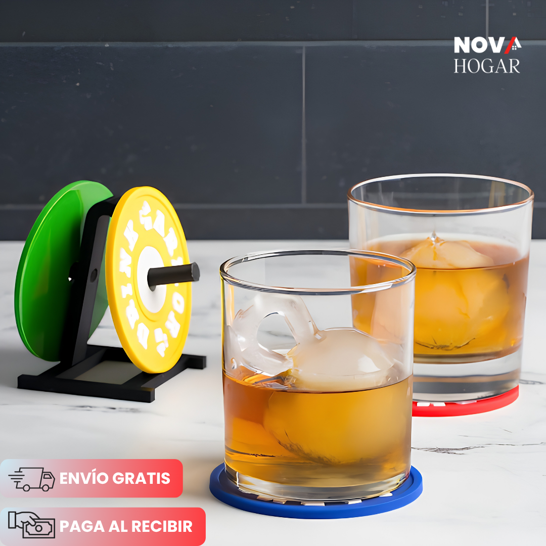 IronGrip™ Posavasos De Pesas Para Fanáticos Fitness