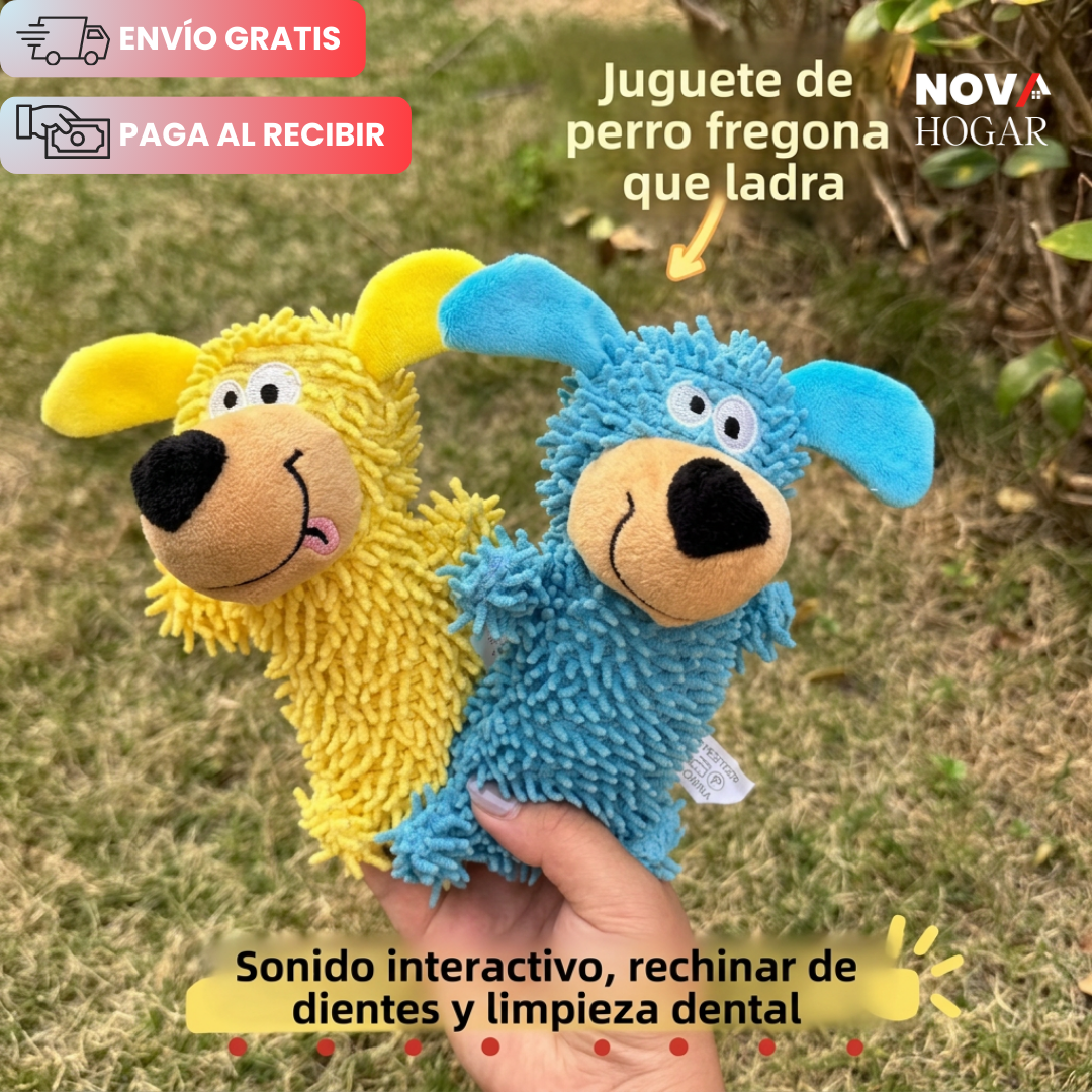 SqueakPlay™ Juguete para Morder que Limpia los Dientes para Perros