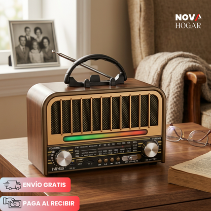 GoldenAge™ Radio Parlante Vintage Con Bluetooth