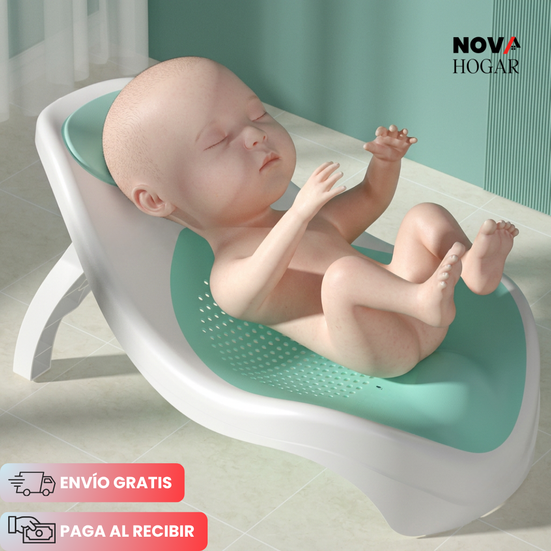 SafeBath™ Asiento Anatómico Seguro para Bebés