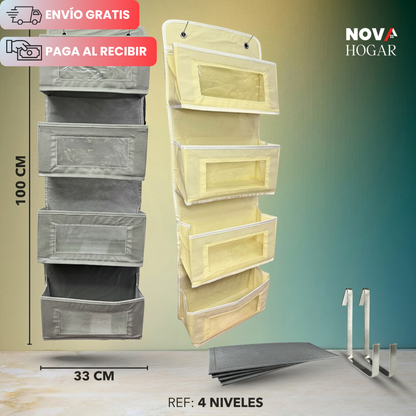 NeatBath™ Organizador Colgante para Puertas de 4 Niveles